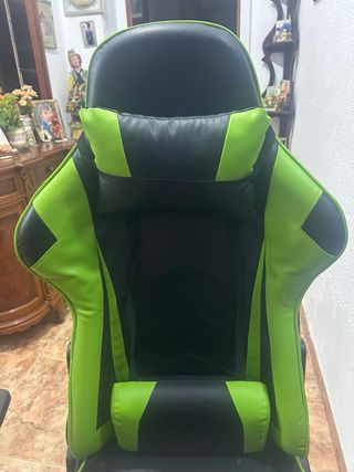 Silla Gamer Negra y Verde