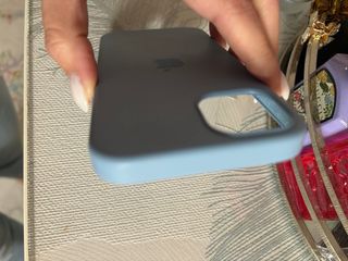 Capa Silicone iPhone 13 MagSafe Azul