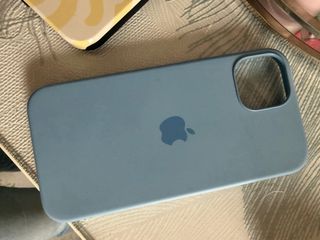 Capa Silicone iPhone 13 MagSafe Azul
