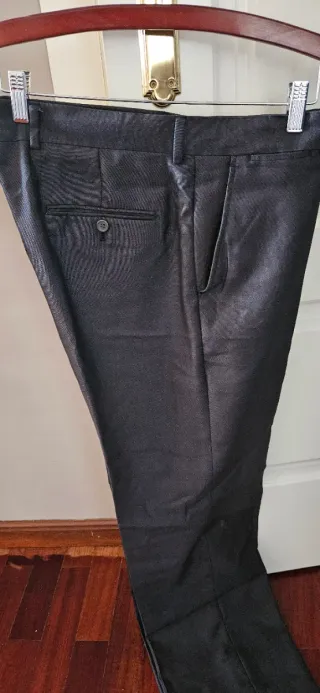 Traje de chaqueta gris oscuro hombre
