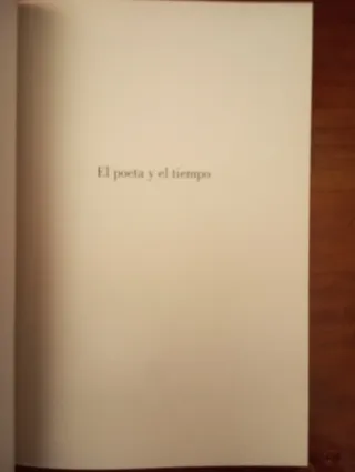 El poeta y el tiempo