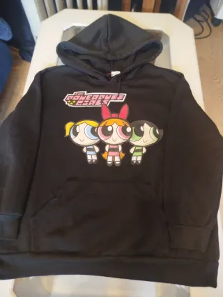 Sudadera Niña Powerpuff Girls Negra