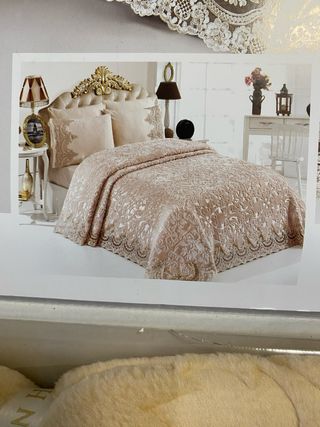 Set Lenzuola Golden Home 6 Pezzi Beige/Oro