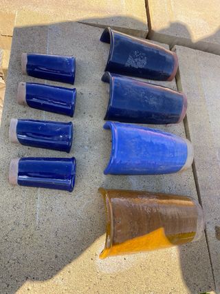 Teja árabe vidriada a mano