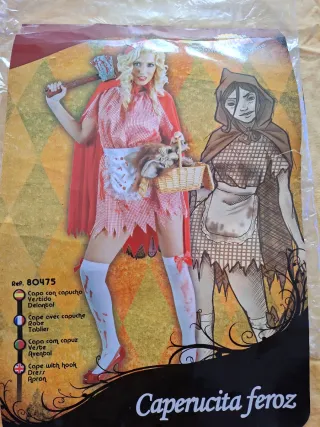 Disfraz Caperucita Feroz Zombie Mujer