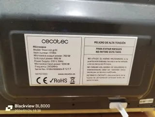 Microondas Cecotec BL8000
