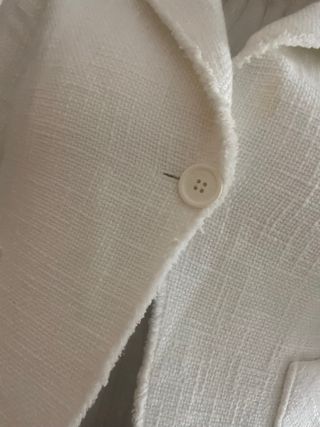 Americana tweed blanca