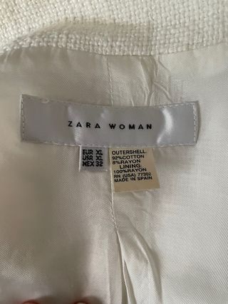 Americana tweed blanca