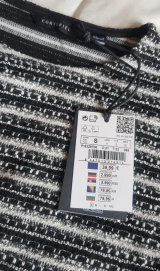 Jersey Cortefiel Tweed Rayas