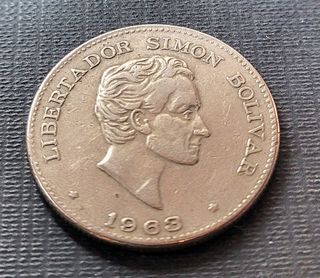 Moneda Colombia 1963 Simón Bolívar