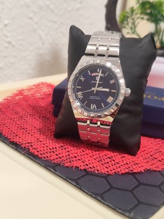 Reloj poedagar Hombre Azul y Plateado