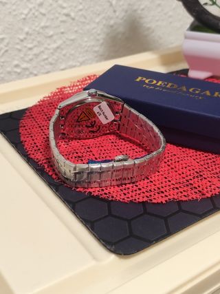 Reloj poedagar Hombre Azul y Plateado