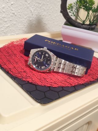 Reloj poedagar Hombre Azul y Plateado