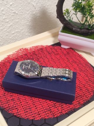 Reloj poedagar Hombre Azul y Plateado