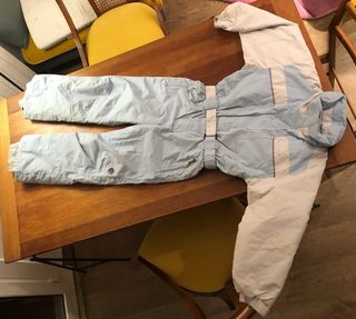 Mono de esquí infantil azul y blanco