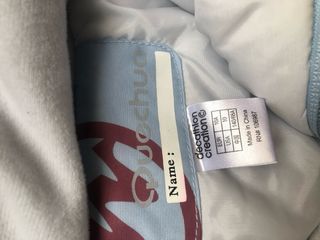 Mono de esquí infantil azul y blanco