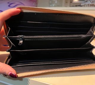 Portafogli grande beige multicolor