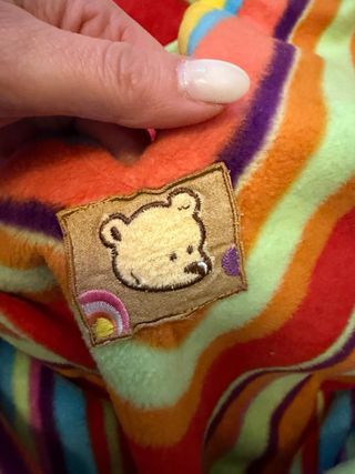 Capa poncho quentinha multicolor