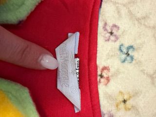 Capa poncho quentinha multicolor