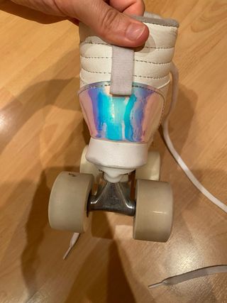 Patines Oxelo Niña Talla 31 Blancos + protecciones