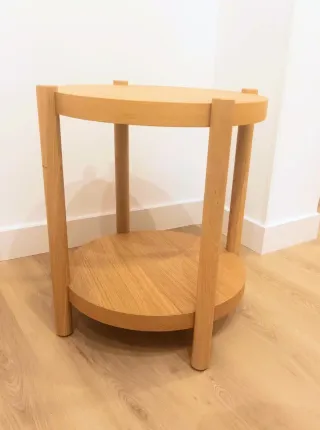 Mesa auxiliar IKEA LISTERBY chapa roble