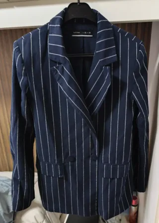 Blazer rayas azul Lefties Talla XS