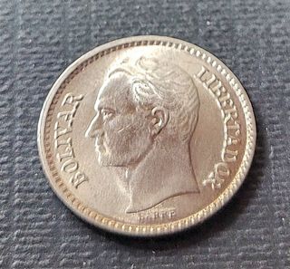 Moneda Venezuela 25 Céntimos 1977
