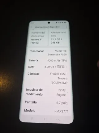 Realme Note 11 Pro 5G Negro