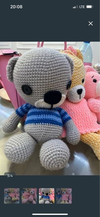 3 Muñecos Amigurumi Crochet