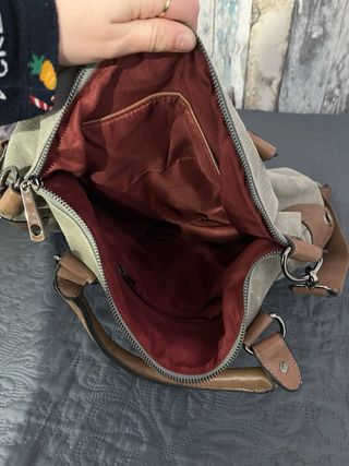 Bolso Vintage Star beige y marrón