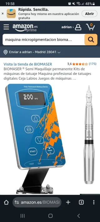 Máquina de micropigmentación BIOMASER
