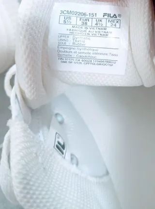 Sneakers Fila Platform Bianche Rosa Tg 38