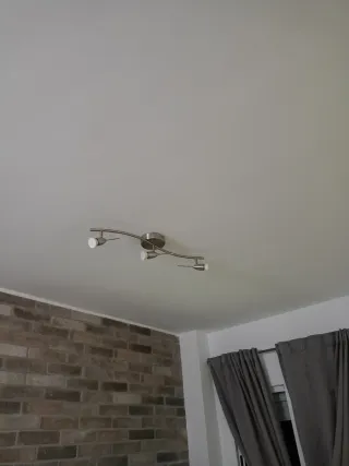 2 Lámparas de Techo con focos ajustables.