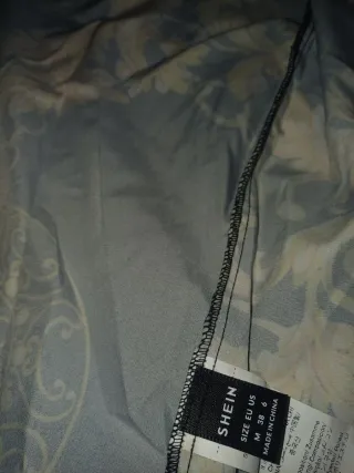 Camisa Larga Estampada Mujer