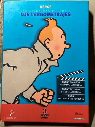 3 DVD Los Largometrajes de Tintin
