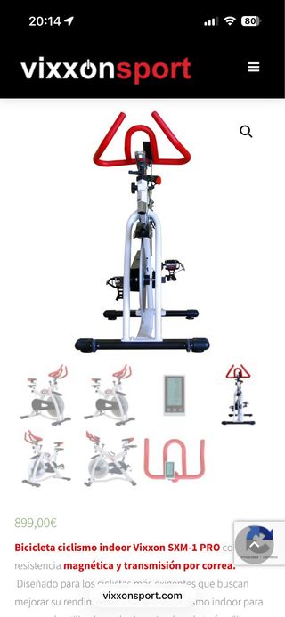 Bicicletta da Ciclismo Indoor Vixxon SXM-1 Pro