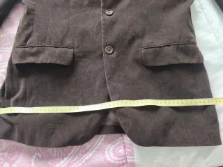 Traje marrón de pana Massimo Dutti chico