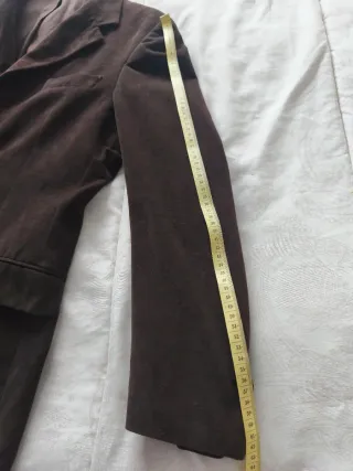 Traje marrón de pana Massimo Dutti chico