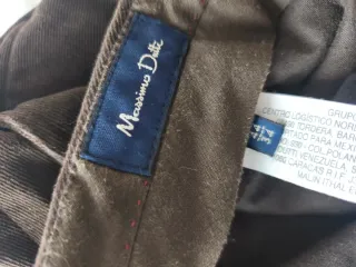 Traje marrón de pana Massimo Dutti chico