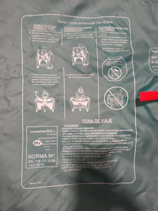 Cuna de viaje y parque infantil plegable