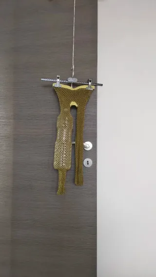 Collant a rete bicolore Tg S