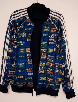 Chaqueta Adidas multicolor estampado , doble cara