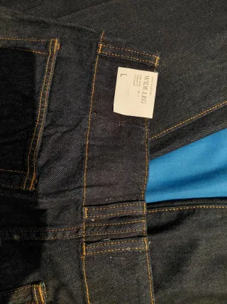 Pantalón vaquero ancho Mango Talla L sin estrenar