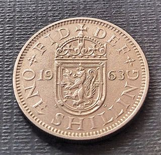 Moneda Reino Unido 1963 One Shilling