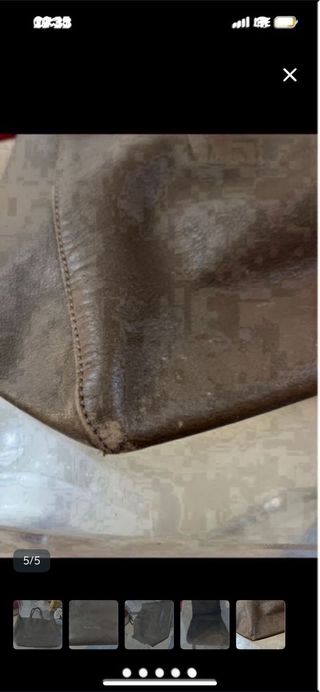 Bolso Massimo Dutti Cuero Marrón