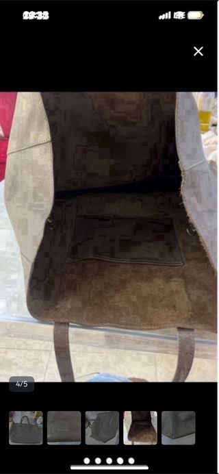 Bolso Massimo Dutti Cuero Marrón