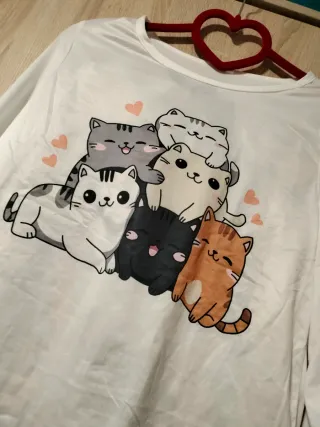 Pijama de gatos gatitos manga larga 2 piezas