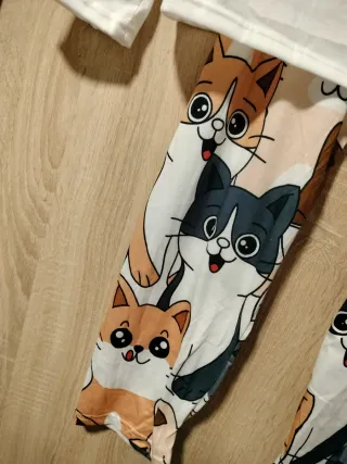 Pijama de gatos gatitos manga larga 2 piezas