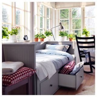 Diván IKEA HEMNES 80x200 Gris con 3 Cajones