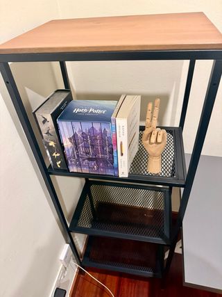 Estantería Ikea Fjällbo Metal Negro y Madera